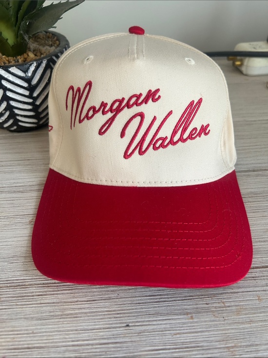 Accessories - Morgan Wallen Two-Tone Red and Cream Trucker Hat